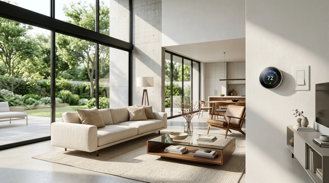 Intérieur moderne et lumineux illustrant la qualité de vie dans un bien rénové