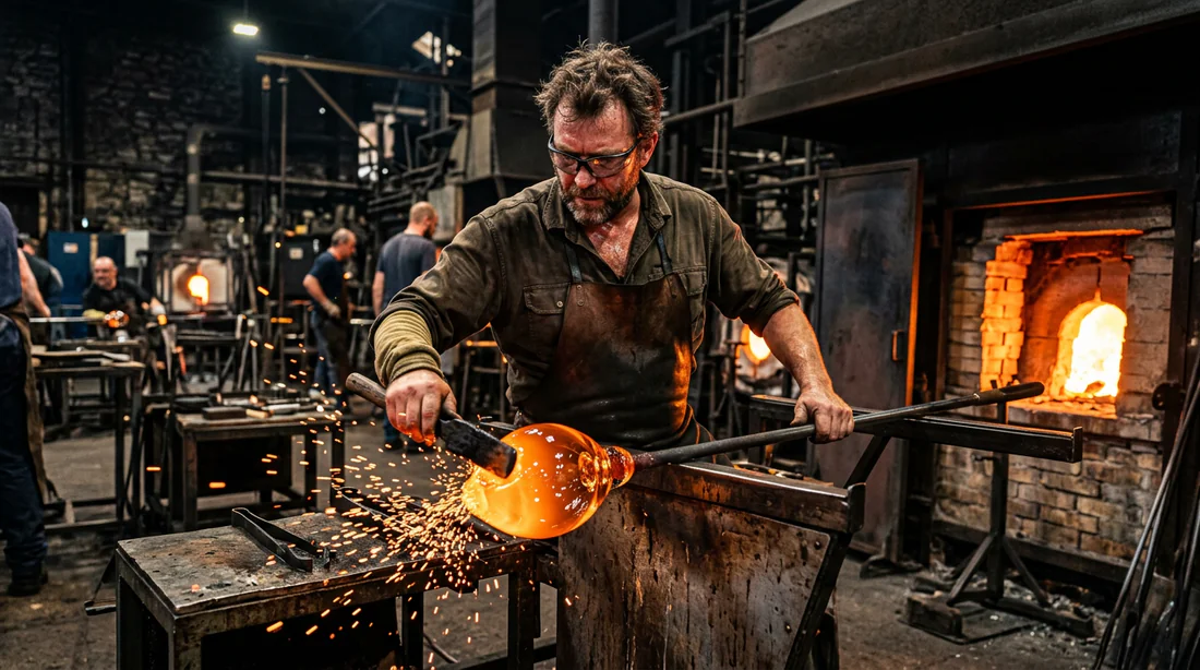 Savoir-faire et fabrication artisanale du verre dans une usine Duralex