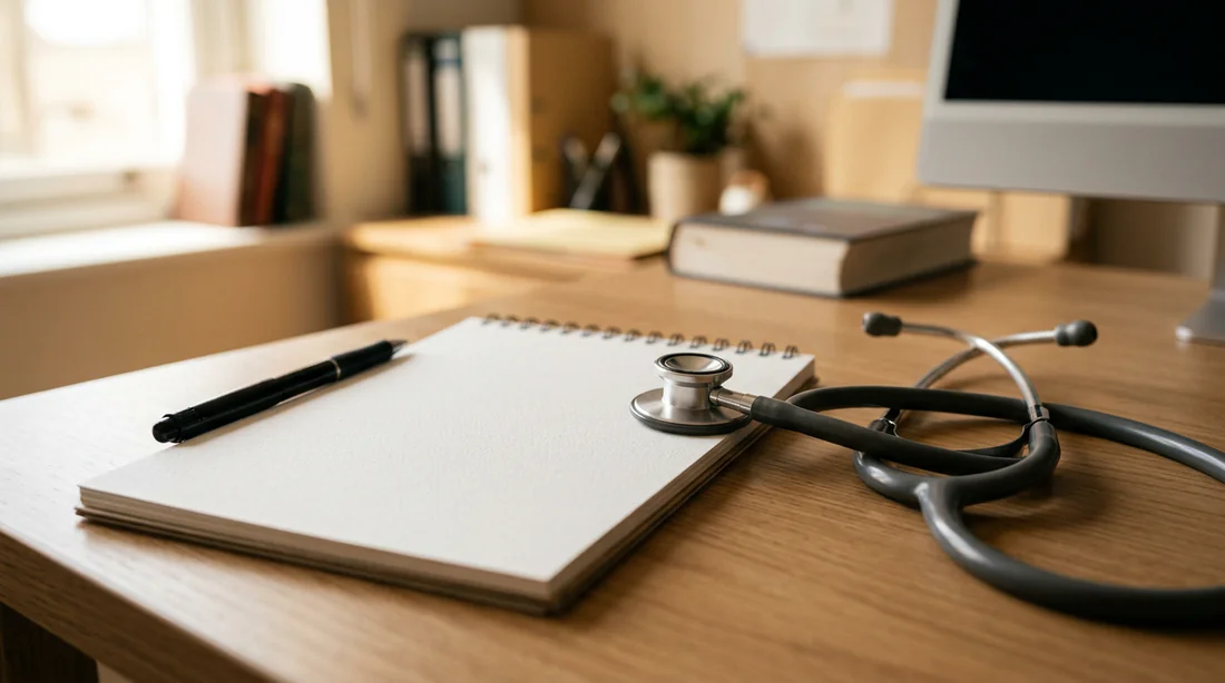 Bureau médical organisé pour la rédaction d'un arrêt de travail