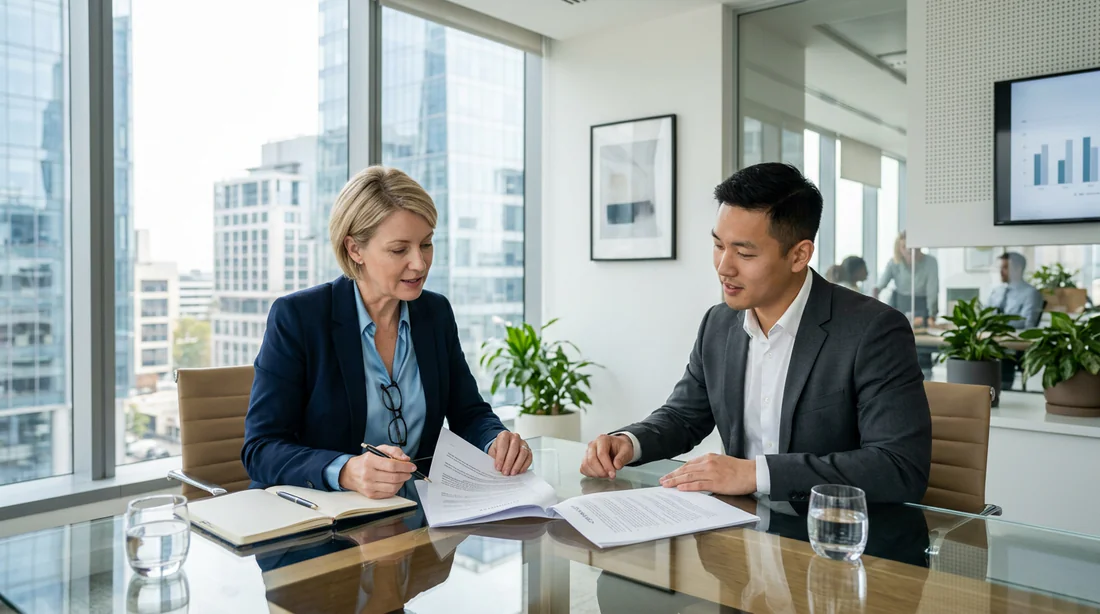 Discussion professionnelle entre un salarié et son employeur sur le contrat