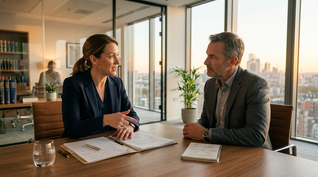 Avocat expliquant les garanties AGS a un salarie