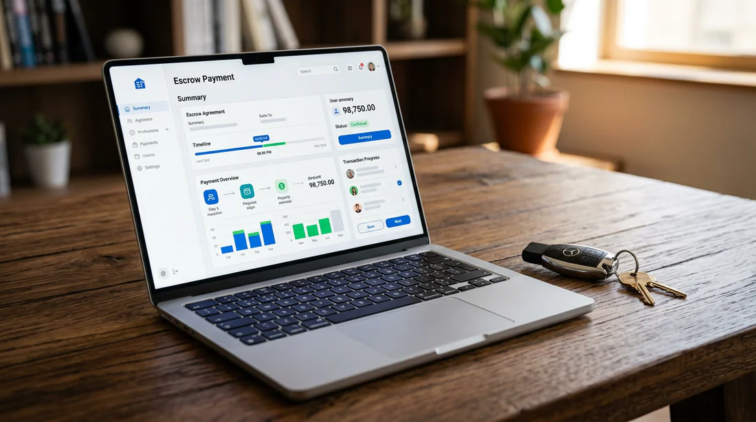 Plateforme de séquestre numérique pour sécuriser un achat immobilier ou auto