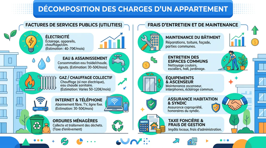 Infographie synthétique sur la régularisation des charges locatives